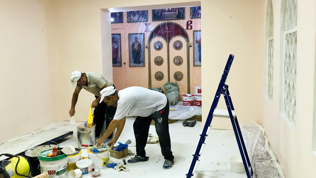 Косметический ремонт в храме на первом этаже Ступинской ЦРКБ